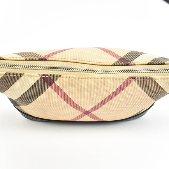 Burberry: Black Leather & Nova check Bag (nm) - Picture 3 of 8